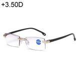  Kính viễn vọng chống tia xanh chống tia xanh không gọng Kính viễn thị, + 3,50D (Đen) 