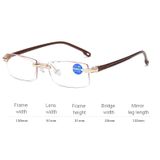  Kính viễn vọng chống tia xanh chống tia xanh không có gọng, + 1.00D (Nâu) 
