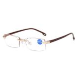  Kính viễn vọng chống tia xanh chống tia xanh không có gọng Kính viễn thị, + 2.00D (Nâu) 