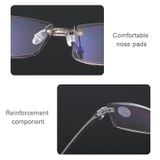  Kính viễn vọng chống tia xanh chống tia xanh không có gọng Kính viễn thị, + 3,00D (Đen) 