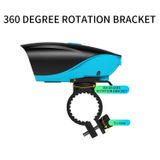  Đèn LED cho xe đạp sạc USB, sạc 3 giờ với điều khiển còi & dòng (Xanh lục) 