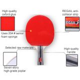  REGAIL 8020 2 trong 1 Tay cầm ngắn Penhold Ping Pong Vợt + Bộ bóng Ping Pong để luyện tập 