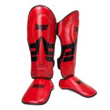  MTB SJ-004B Vật lộn tự do Thái Quyền anh Taekwondo Thiết bị bảo hộ làm dày chân, Kích thước: L (Đỏ) 
