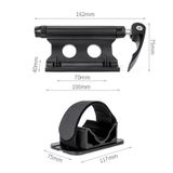  Xe 3 trong 1 Xe đạp cố định Mặt trước Fork Cố định Clip giá 