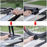  Xe 3 trong 1 Xe đạp cố định Mặt trước Fork Cố định Clip giá 
