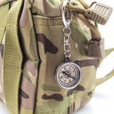  2 cái La bàn kim loại hợp kim kẽm cổ điển Nisa C25X với móc khóa 