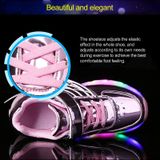  K02 LED Light Single Wheel Wing Roller Skating Shoes Giày thể thao, Size: 33 (Vàng) 