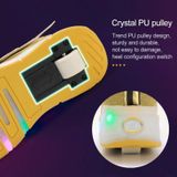  K03 LED ánh sáng đơn bánh xe cánh lưới bề mặt giày trượt patin Giày thể thao, Kích thước: 35 (Bạc) 