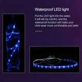  K03 LED ánh sáng đơn bánh xe cánh lưới bề mặt giày trượt patin Giày thể thao, Kích thước: 35 (Bạc) 