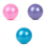  3 PCS Mini Yoga Pilates Ball chống nổ PVC Ball Balanced Fitness Fitness Practice Training with Straw, Diameter: 25cm (Blue) 