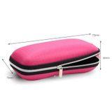  Hộp đựng kính có dây kéo kính mát, kích thước: 17 * 7 * 6cm (Hồng) 