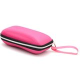  Hộp đựng kính có dây kéo kính mát, kích thước: 17 * 7 * 6cm (Hồng) 