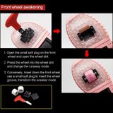  CD03 LED Double Wheel Wing Roller Skating Shoes, Size: 39 (Black) 