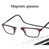  Kính viễn thị có dây đeo cổ có thể điều chỉnh chống tia xanh, + 3,00D (Đen) 