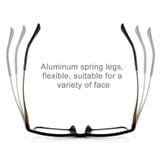 Bản lề lò xo màu đen Chống mỏi mắt & Kính viễn thị tia xanh, + 1,50D 