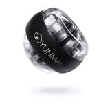  Máy tập cổ tay chính hãng Xiaomi Youpin Yunmai LED Gyroball Essential Spinner Con quay hồi chuyển cẳng tay Máy tập Gyro Ball (Đen) 