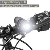  Đèn pha xe đạp leo núi 5W Sạc đèn pin chống nước chói lóa (Bộ bảy) 