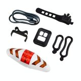  Đèn hậu xe đạp Điều khiển từ xa không dây thông minh Đèn cảnh báo rẽ (Trắng) 