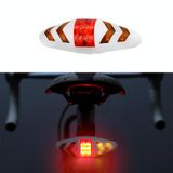  Đèn hậu xe đạp Điều khiển từ xa không dây thông minh Đèn cảnh báo rẽ (Trắng) 