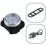  Hạt đèn COB 160LM Ánh sáng trắng Bộ sạc USB bốn tốc độ Bộ đèn pha / đèn hậu xe đạp không thấm nước 