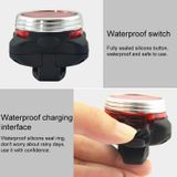  Hạt đèn COB 160LM Đèn đỏ đơn 400MA Sạc USB Bốn tốc độ Đèn pha / Đèn hậu dành cho xe đạp không thấm nước 