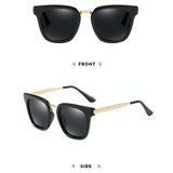  Kính râm phân cực thời trang nam UV400 (Đen + Xám) 