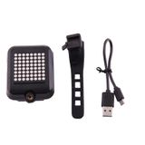  Xe đạp Điều khiển không dây thông minh USB có thể sạc lại Đèn tín hiệu rẽ Xe đạp Đèn phanh sau với Laser & Dây đeo giá đỡ 
