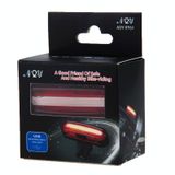  AQY-096 IPX4 Có thể sạc lại USB có thể sạc lại Đèn hậu LED một màu cho xe đạp (Đỏ) 
