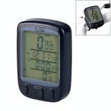 SUNDING 563A Xe đạp Xe đạp Màn hình LCD có dây không thấm nước Đồng hồ đo tốc độ theo dặm phát sáng, Đồng hồ đo tốc độ, phiên bản Trung Quốc (Đen) 