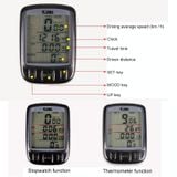  SUNDING 563C Xe đạp Xe đạp Màn hình LCD không dây không dây phát sáng Đồng hồ đo tốc độ dặm, Đồng hồ đo tốc độ, Phiên bản Trung Quốc (Đen) 