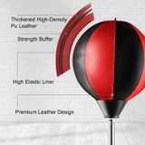  Phiên bản cốc hút dành cho người lớn Chiều cao có thể điều chỉnh theo chiều dọc Da PU thông gió Bóng đấm bốc Tốc độ bóng Thiết bị thể dục gia đình không có găng tay (Đỏ) 