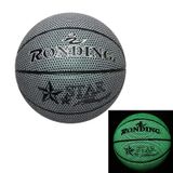  U-9110 3 trong 1 Số 7 Bóng rổ bằng da PU phát sáng đầy đủ + Bộ thổi phồng + Túi bóng cho người lớn 