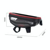  WILD MAN E1 Túi trước chống thấm nước MTB Bộ điện thoại di động Phụ kiện đi xe đạp Túi ống (Đỏ) 