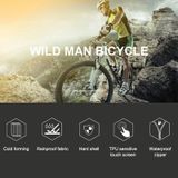  WILD MAN E2 Túi trước chống nước MTB Bộ điện thoại di động Túi đựng xe đạp Phụ kiện đi xe đạp (Đen) 