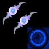  2 PCS Bánh xe đạp Willow Đèn nói chuyện Trang trí Đèn LED đầy màu sắc Cưỡi ngựa ban đêm (Ánh sáng xanh) 