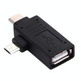  Bộ chuyển đổi USB-C / Type-C Nam + Micro USB Nam sang USB 2.0 Nữ (Đen) 