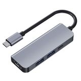  2008N 4 Trong 1 USB 3.0 x3 + HDMI Ổ cắm HUB đa chức năng Loại C / USB-C thông minh với nguồn điện 