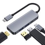  2008N 4 Trong 1 USB 3.0 x3 + HDMI Ổ cắm HUB đa chức năng Loại C / USB-C thông minh với nguồn điện 