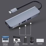  2008N 4 Trong 1 USB 3.0 x2 + HDMI + Cổng 3.5mm Đa chức năng Ổ cắm HUB thông minh Type-C / USB-C 