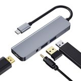 2008N 4 Trong 1 USB 3.0 x2 + HDMI + Cổng 3.5mm Đa chức năng Ổ cắm HUB thông minh Type-C / USB-C 