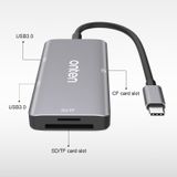  Onten 91882 Đầu đọc thẻ đa năng 5 trong 1 USB3.0 x3 + SD + TF + CF Type-C / USB-C OTG 