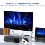  Onten 35165 Bộ chuyển đổi HDMI sang VGA + Quang học Âm thanh cho Loa / TV / Máy tính 