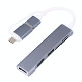  A-807 5 in 1 USB 3.0 và Type-C / USB-C to USB 3.0 HUB Adapter Card Reader Card 