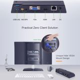  Máy tính mini Zero Client R1W, CORTEX QUAD A9 Quad Core lên đến 1.6GHz, RAM: 1GB, ROM: 8GB, Hỗ trợ WiFi, HDMI, VGA, RJ45, SPK 