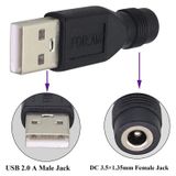  10 PCS 3.5 x 1.35mm đến Đầu nối cắm nguồn DC USB 2.0 