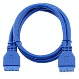  5Gbps USB 3.0 20 pin Nữ sang nữ Mở rộng cáp Mainboard Extender, Chiều dài cáp: 50 cm 