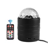  Bluetooth Crystal Magic Ball Stage Light với điều khiển từ xa, phích cắm của Hoa Kỳ (Đen) 