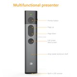  Doosl DSIT032 2.4GHz Trình chiếu không dây Trình chiếu PowerPoint Clicker Điều khiển từ xa Con trỏ laser màu xanh lá cây, Khoảng cách điều khiển: 100m 