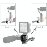  PULUZ Bộ điều hợp gắn giày nóng lạnh 4 đầu Micrô Flash nhẹ Giá đỡ mở rộng bằng hợp kim nhôm cho DJI OSMO Mobile 2 / Zhiyun Smooth 4 / Feiyu Vimble 2 Gimbal Stabilizer 