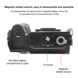  Đối với Bộ ổn định lồng máy ảnh kim loại Panasonic Lumix DC-S5 II / DC-S5 IIX PULUZ (Màu đen) 
